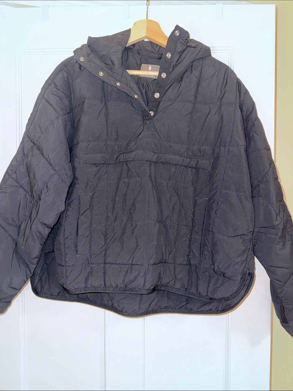 Free People Black Packable Pippa Pullover Jacket